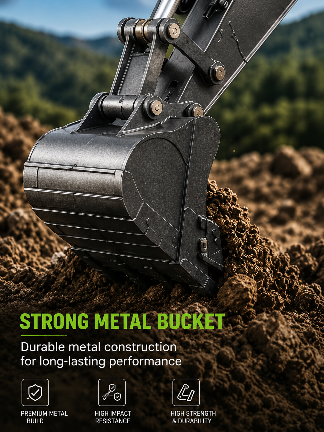 HUINA 1593 1:14 Metal RC Excavator | 22CH Professional Remote Control Excavator