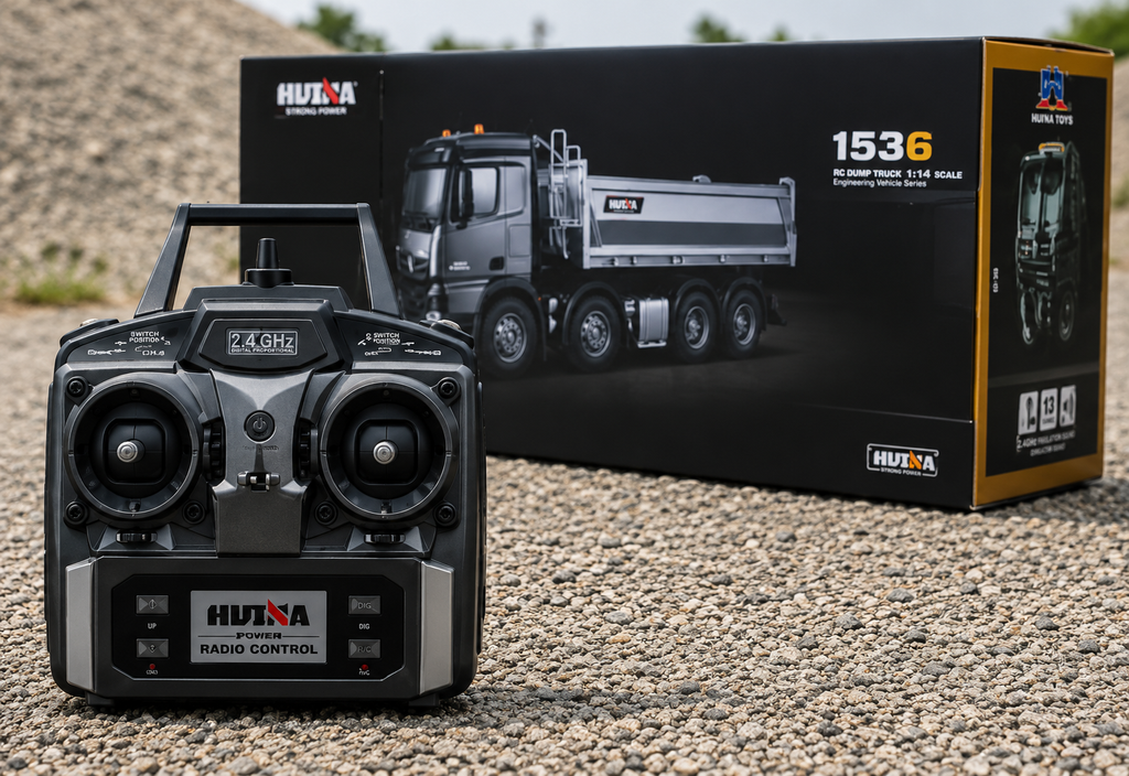 Huina 1536 PRO 1:14 RC Dump Truck | 13CH Construction Vehicle